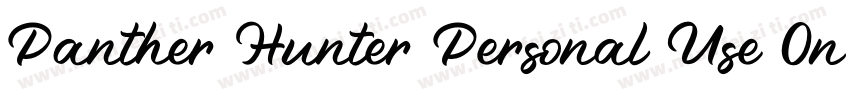 Panther Hunter Personal Use Onl字体转换